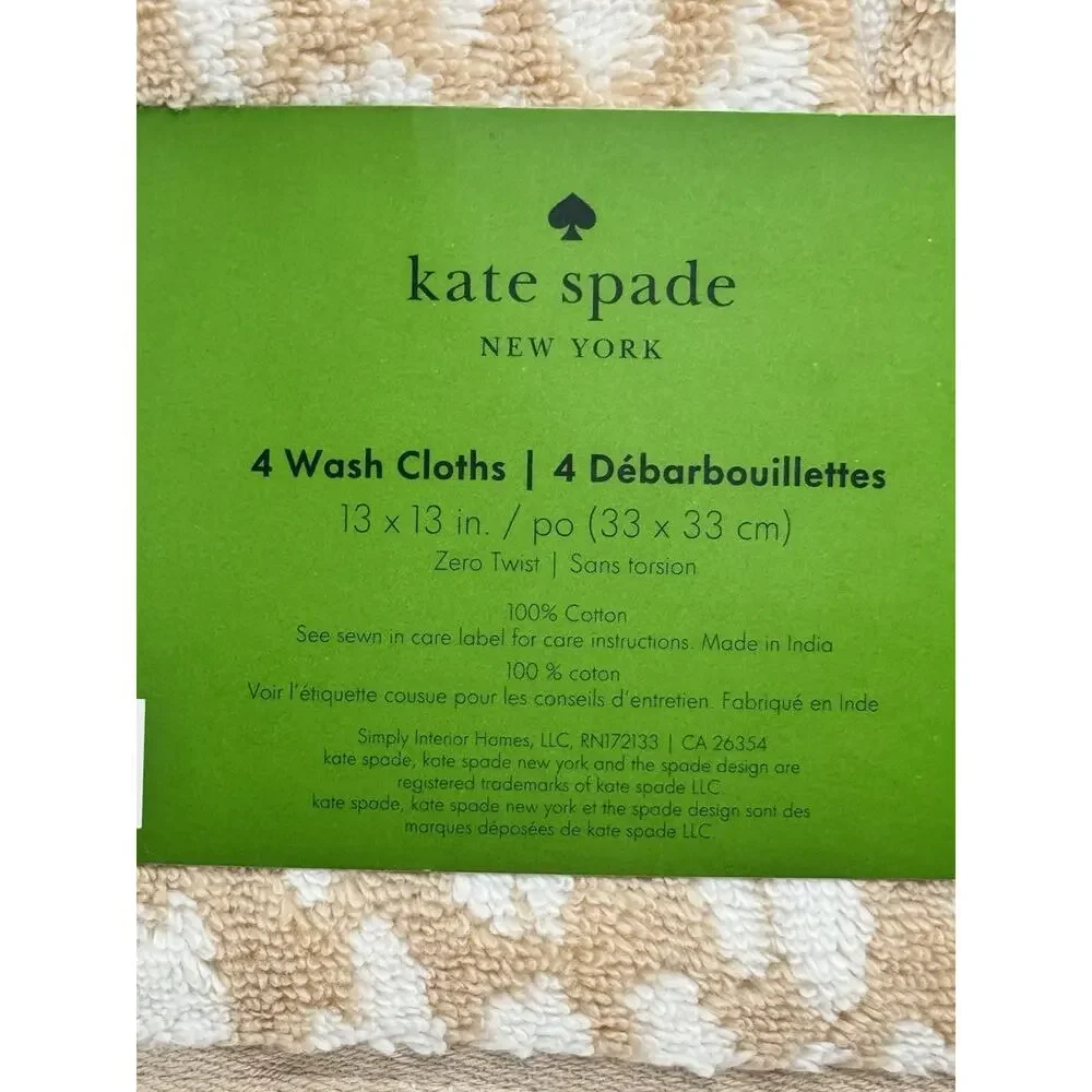 Kate Spade New York Animal Print Beige White 13